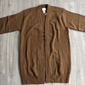 NWT H&M Tan Long Sleeve Open Cardigan